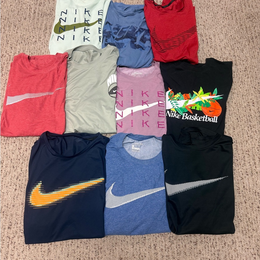 Nike Men’s Short Sleeve Tees - Red, Blue, Black, Gray